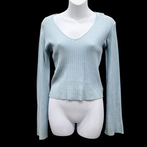 2/$20 Urban Behavior Light Blue Top Blouse Made In Korea Size: M/L